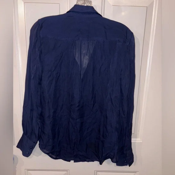 J. Crew Deep Blue Shirt - Picture 4 of 4